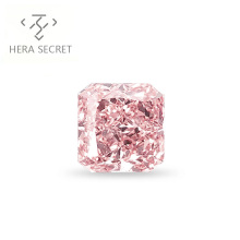 ForeverFlame fancy 5ct 12mm*12mm pink Radiant Cut diamond CVD CZ Moissanite 10*10mm vvs jewelry diamond  engagement